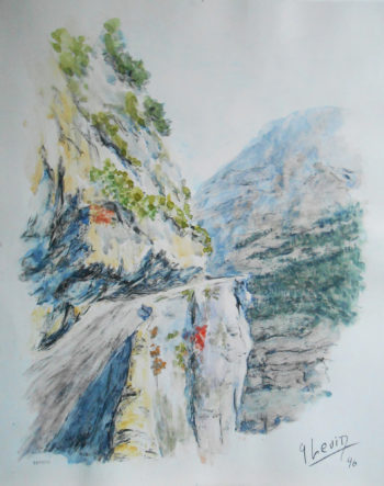 route des grands goulets en automne