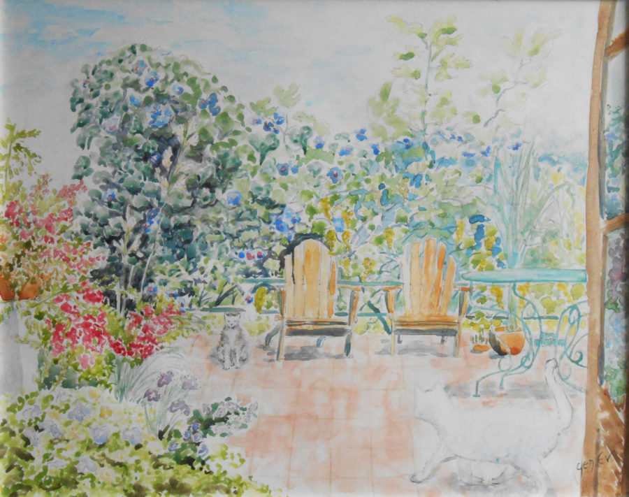la terrasse des chats